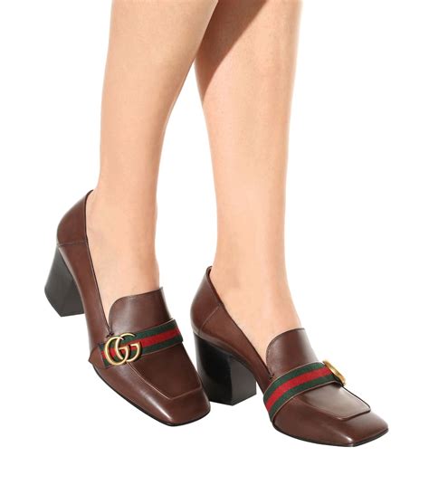 gucci peyton shoes mid heel loafer|Gucci handbags sale.